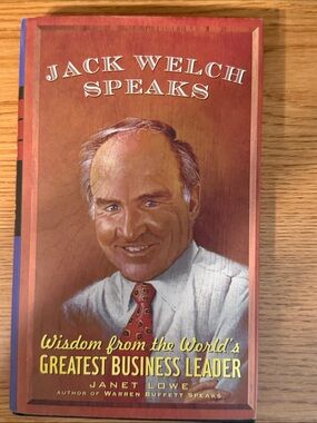 Jack Welch Speaks Hardcover Book - Red Cover
